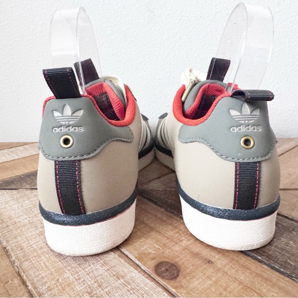 adidas Superstar Rattan Cream Sneakers - Picture 9 of 13